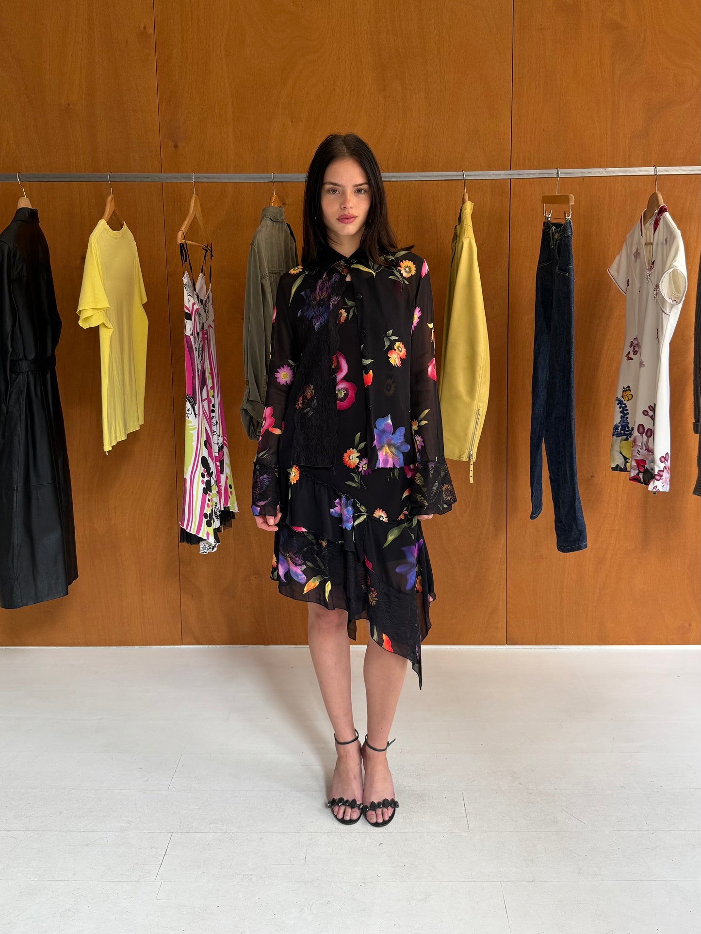 Flower Dress & Blouse Set