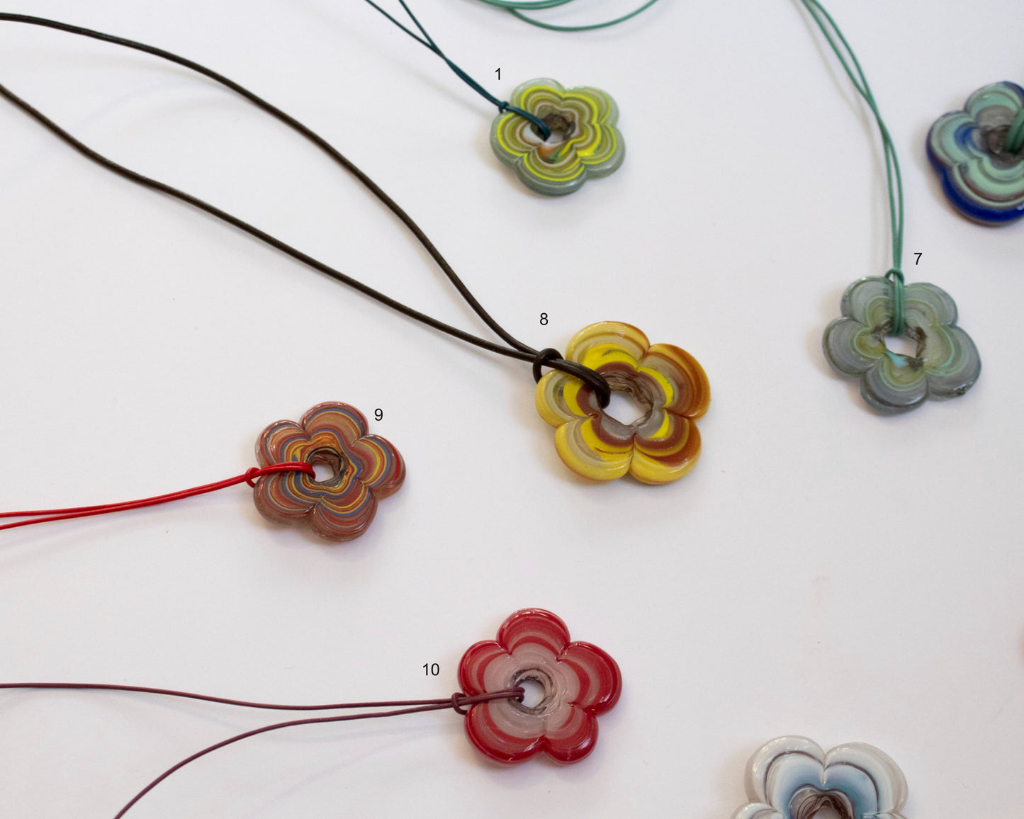 Multicolored Flower Necklaces - Pick Your Favorite