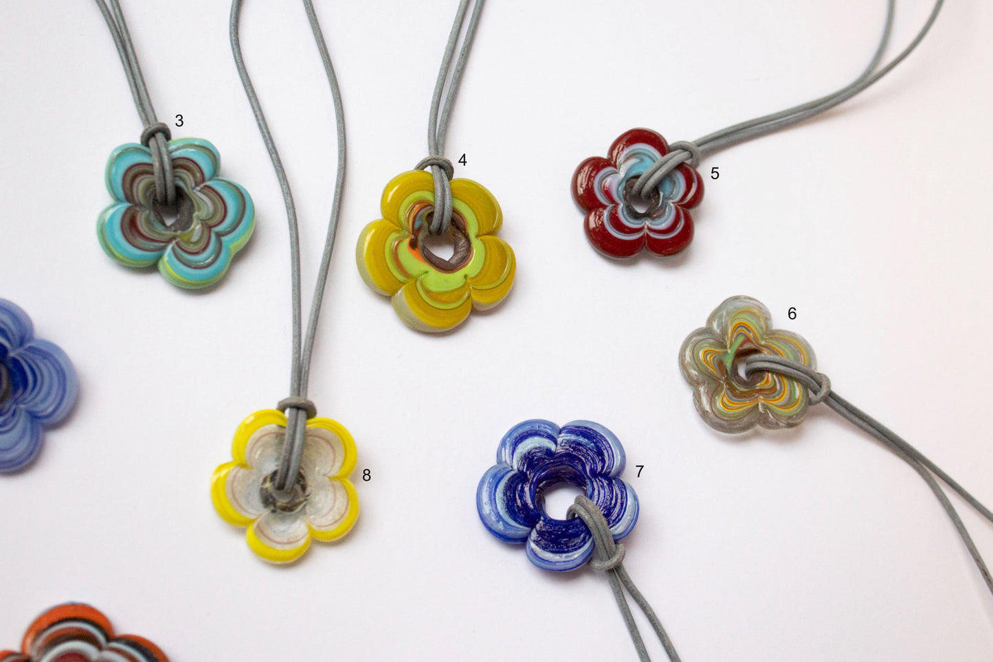 Multicolored Flower Necklaces - Pick Your Favorite