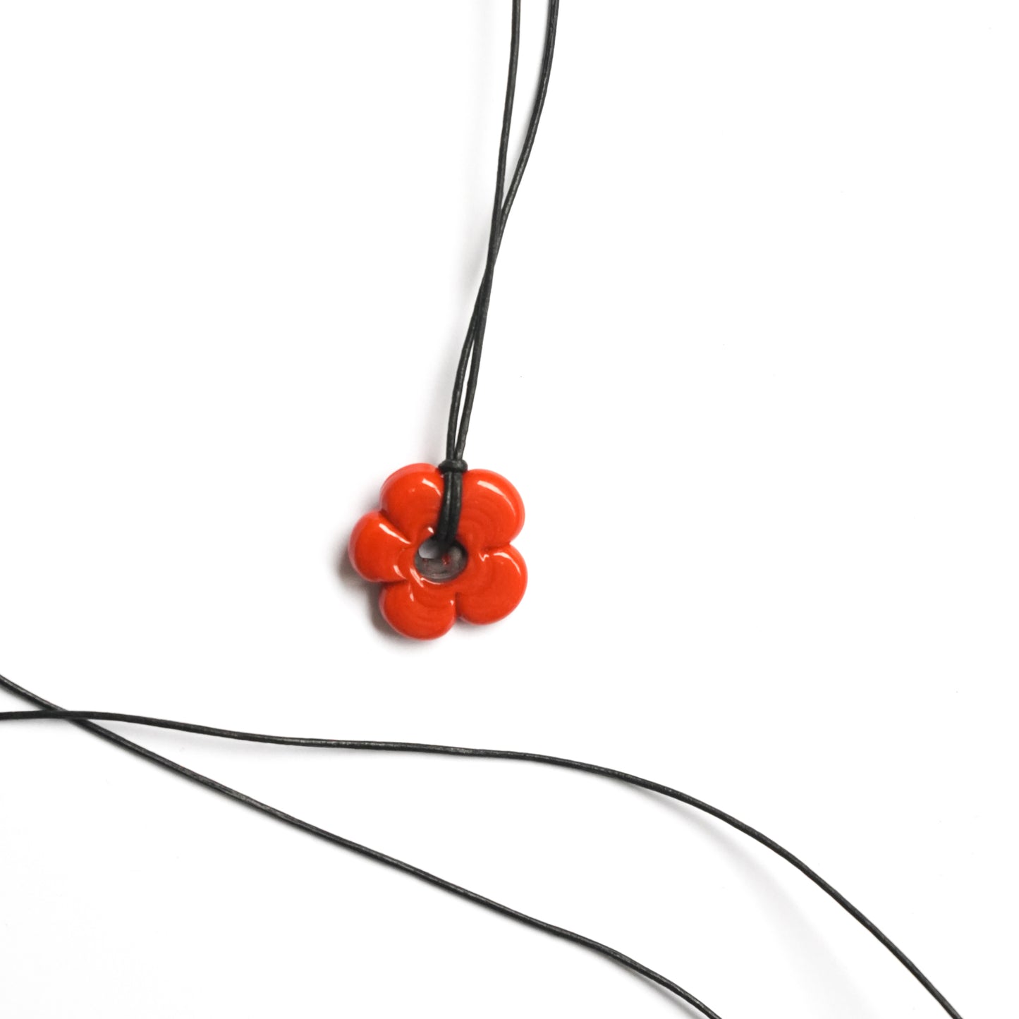 Mini Orange Flower Necklace