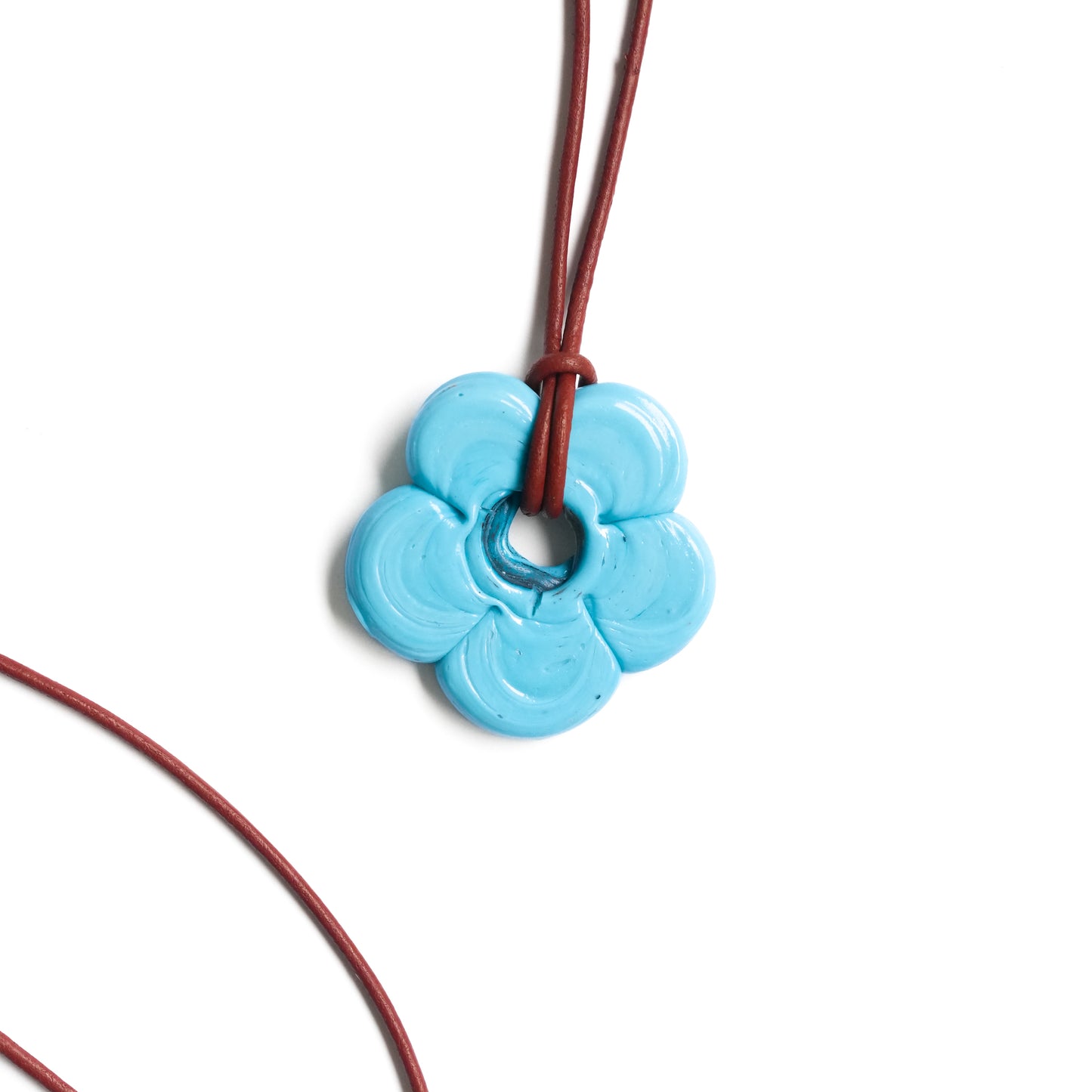 Light Blue Flower Necklace