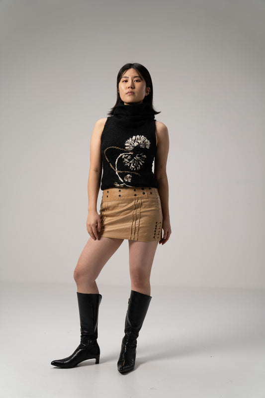 Leather Mini Skirt