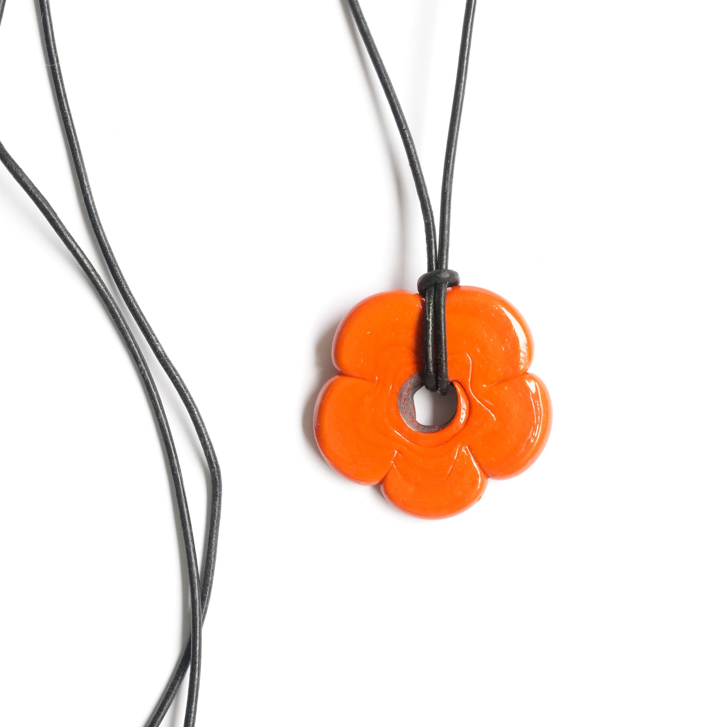 Orange Flower Necklace