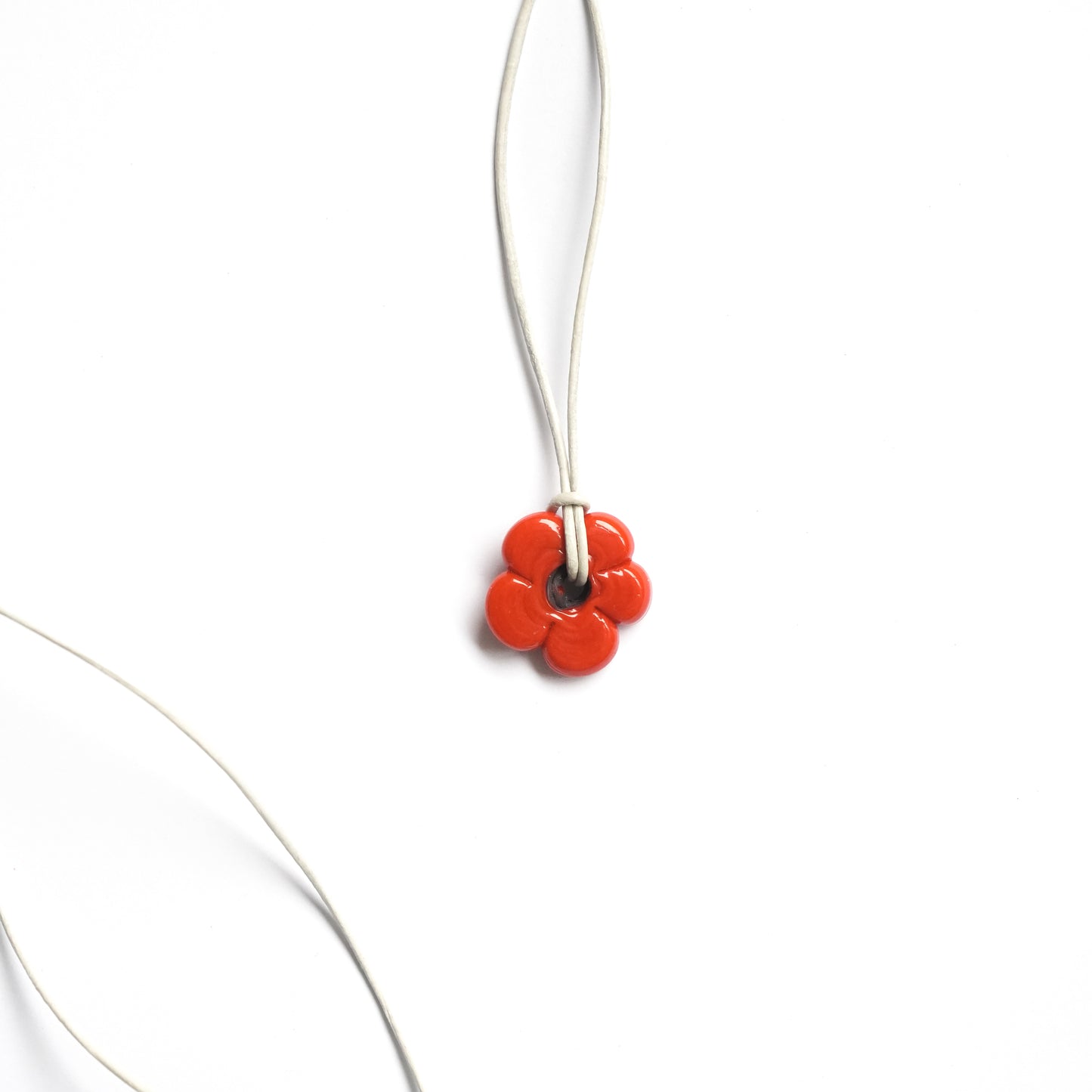 Mini Orange Flower Necklace