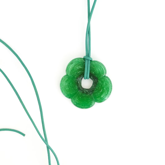 Green Flower Necklace