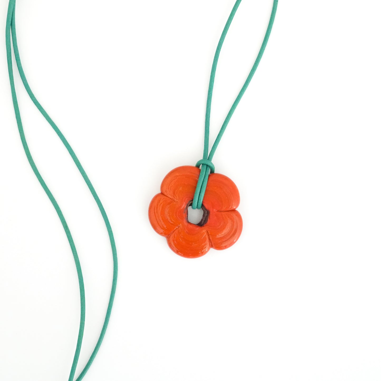 Orange Flower Necklace