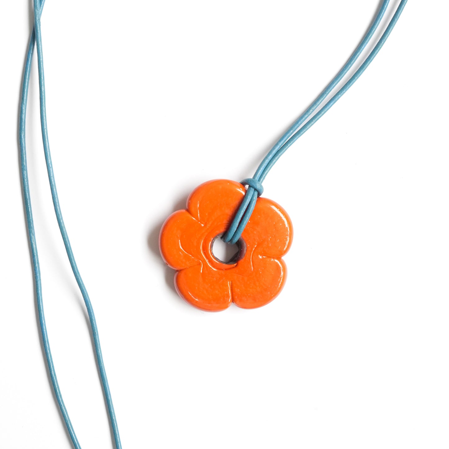 Orange Flower Necklace