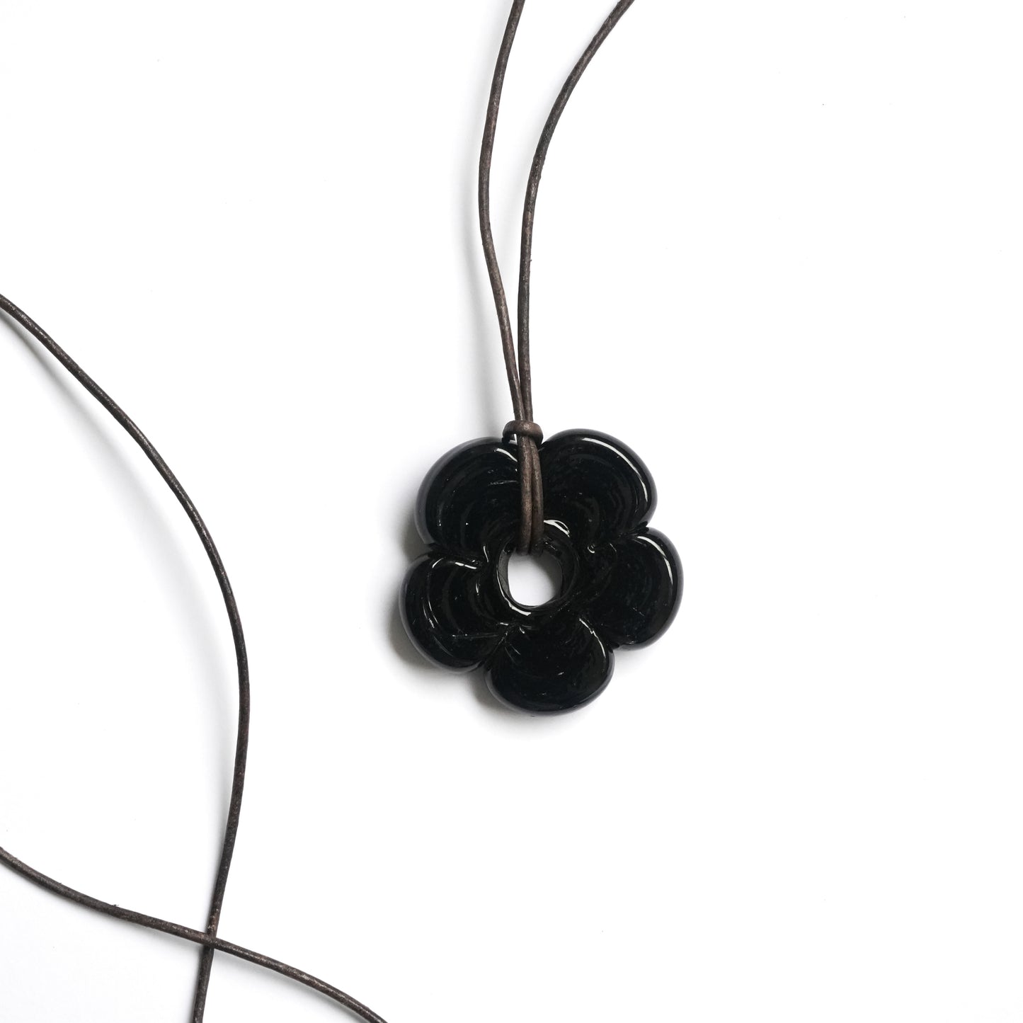 Black Flower Necklace