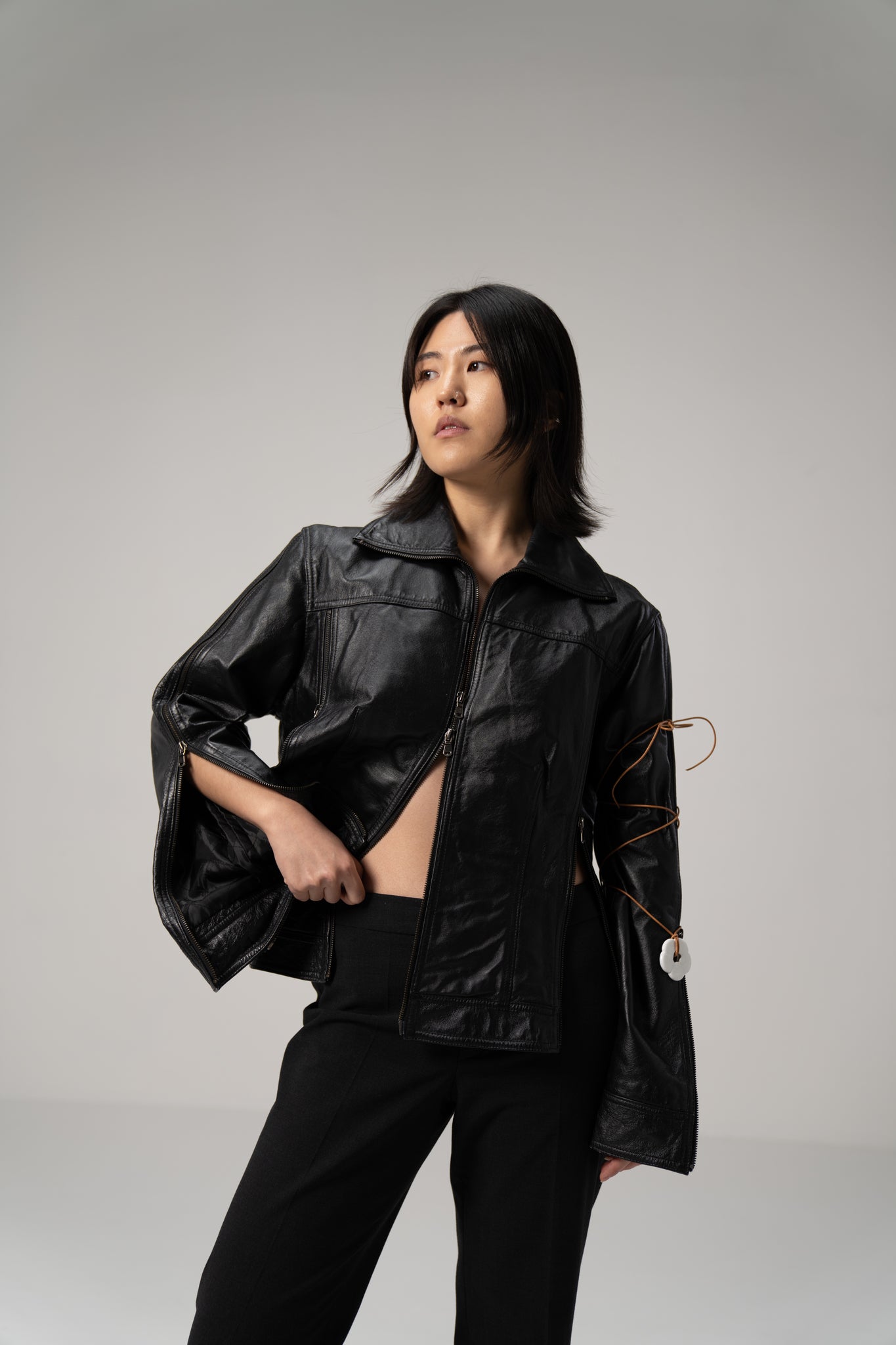 Leather Zipper Jacket